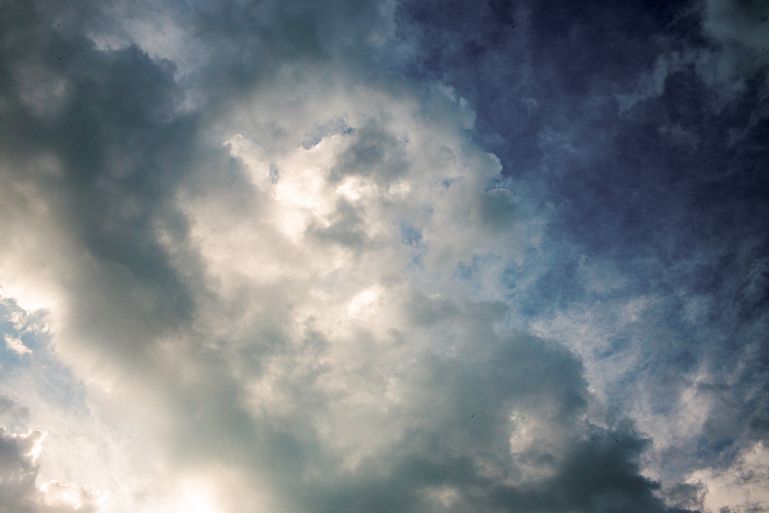 Image of clouds above Yellowstone National Park