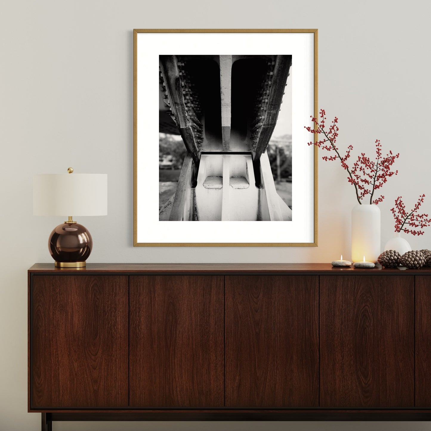 Black and white photography of the Fremont Bridge in Portland, Oregon | Available framed or unframed for home or office