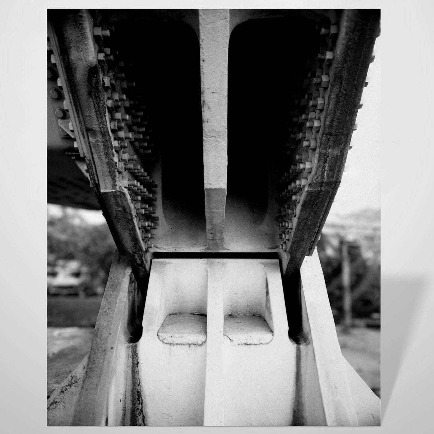 Black and white photography of the Fremont Bridge in Portland, Oregon | Available framed or unframed for home or office